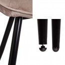 Стул NIKA, бежевый велюр HLR-08/черный